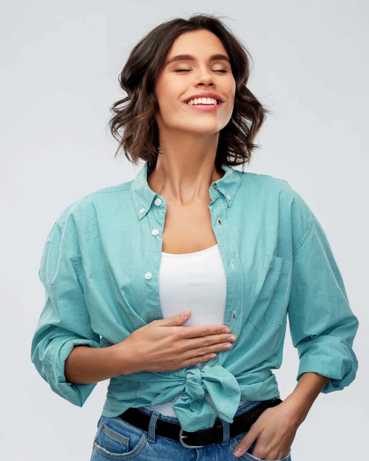 Doctor treating nervous system for improved gut function in Lenexa, Kansas